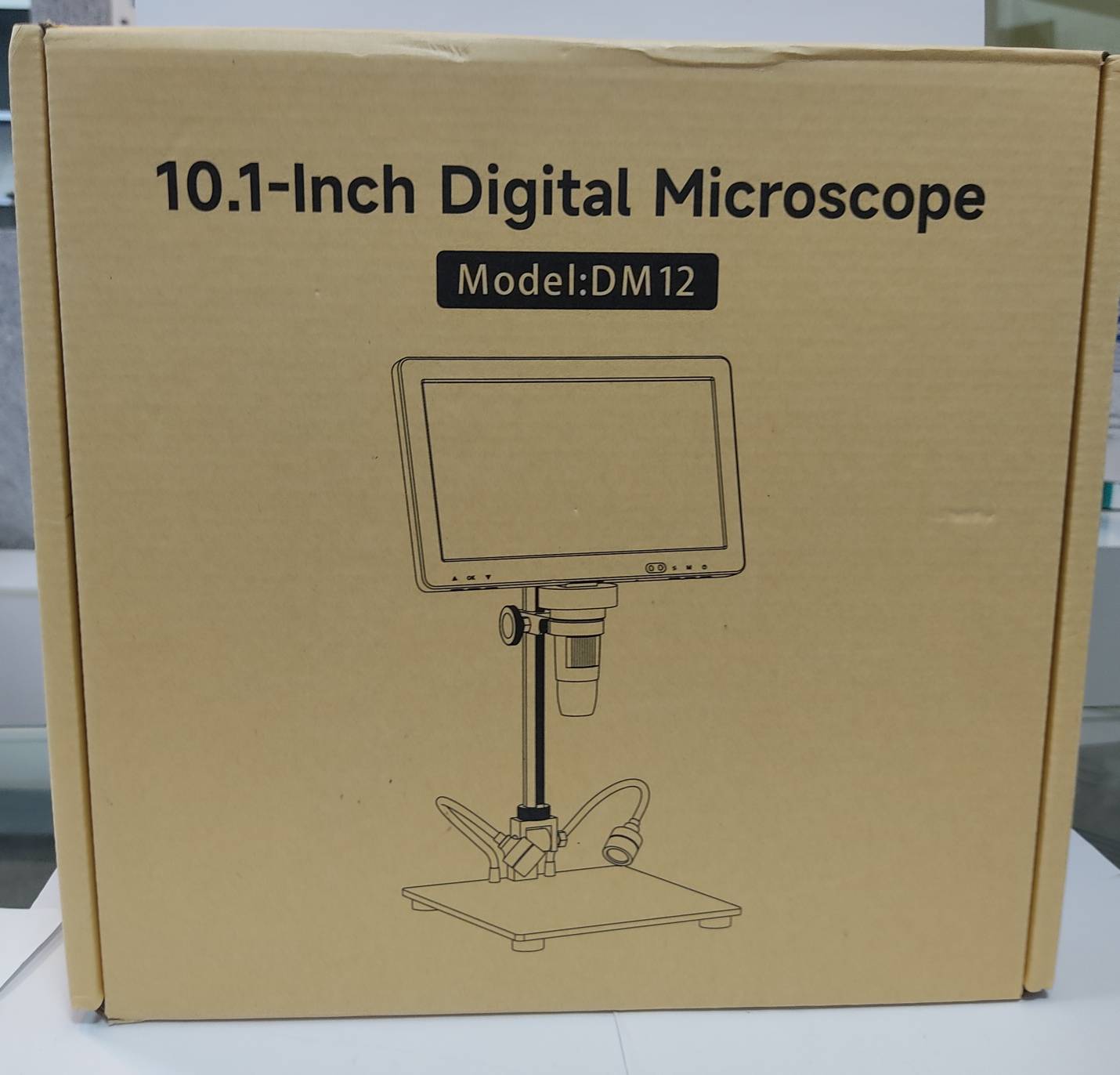 میکروسکوپ دیجیتال 2000X دارای نمایشگر 10.1 اینچی مدل DM12