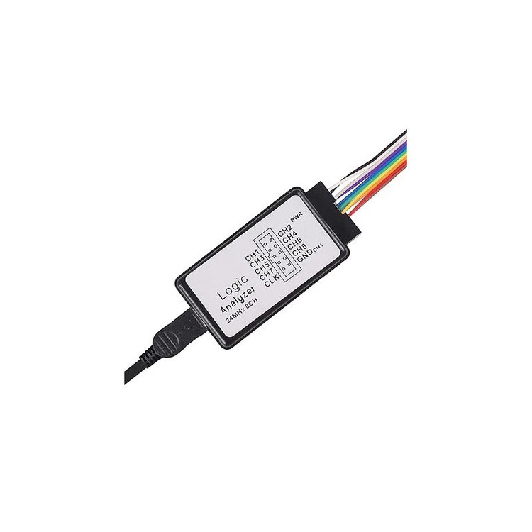 لاجیک آنالایزر USB به همراه بافر 24M 8CH