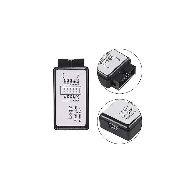 لاجیک آنالایزر USB به همراه بافر 24M 8CH